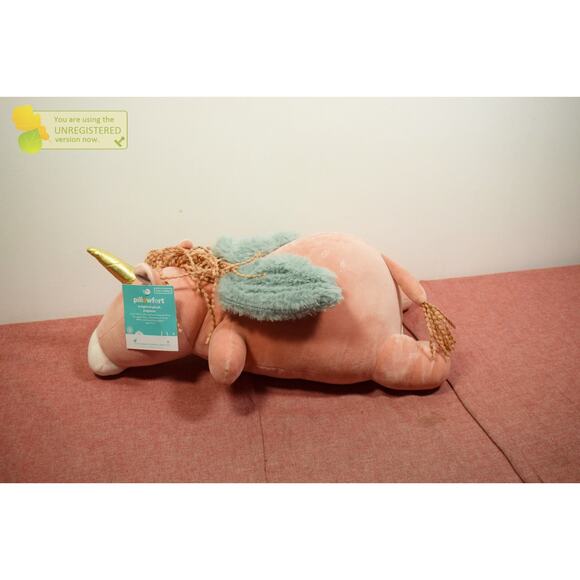 Pillowfort Pegasus 3lb Weighted Plush Kids' Throw Pillow - Picture 2 of 4